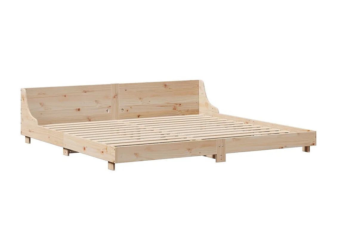 Bedframe zonder matras massief grenenhout 180x200 cm BE613701