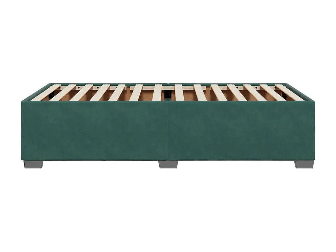Lit adulte Vert foncé 100x200 cm Velours FR96541