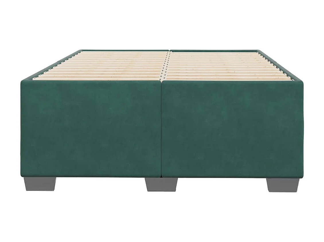 Lit adulte vert foncé 120x190 cm velours FR44150