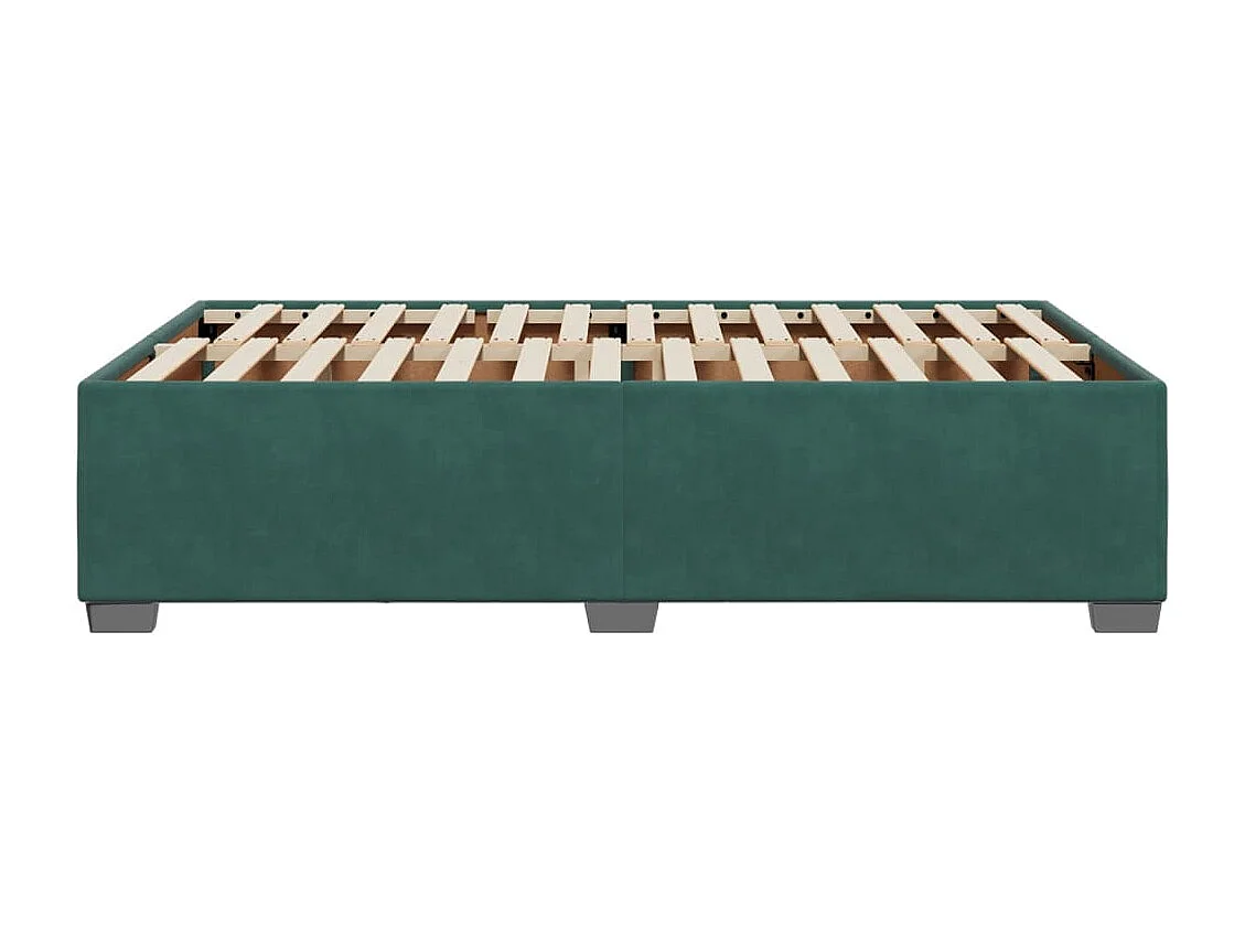 Lit adulte vert foncé 120x190 cm velours FR44150