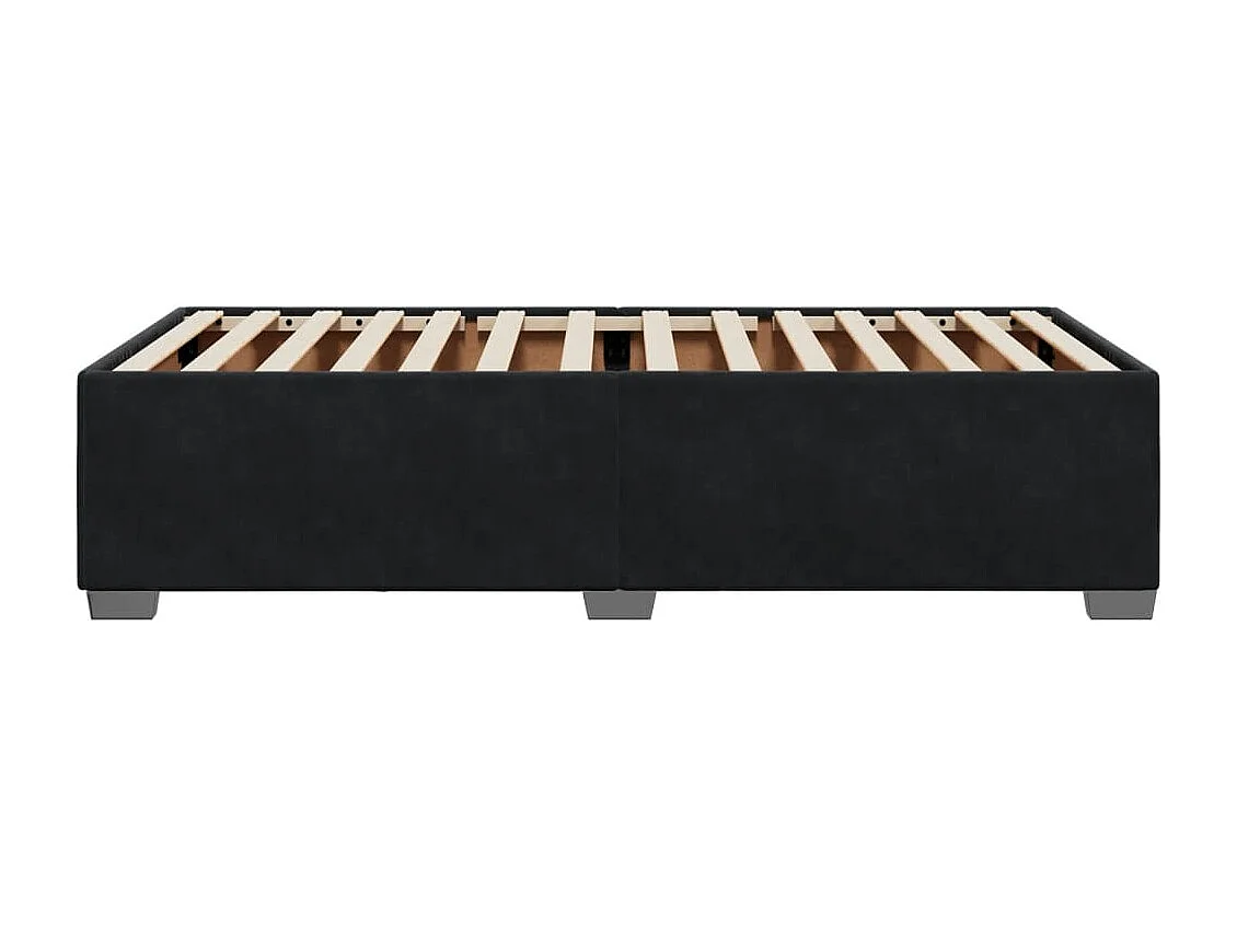 Cama - 80x200 cm veludo preto PT815644