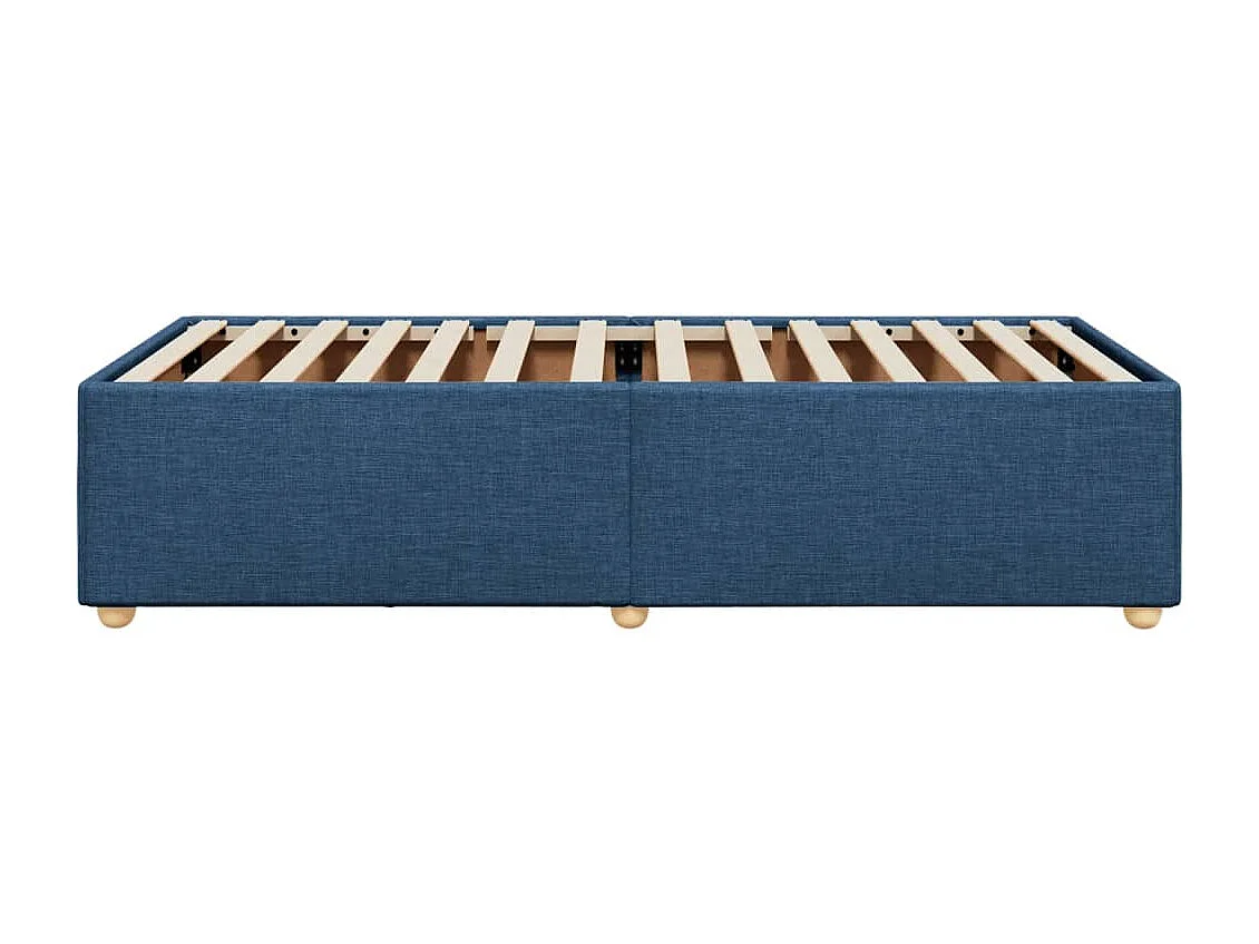 Bedframe stof blauw 90x200 cm BE356678