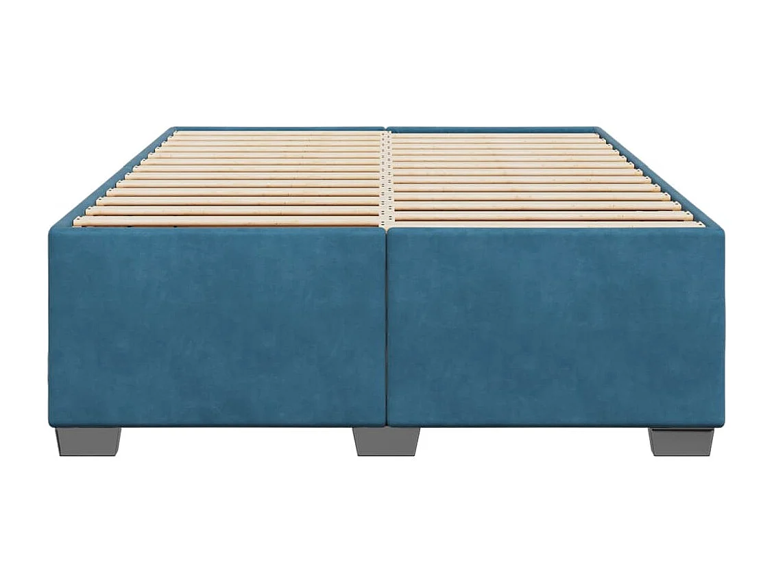 Cama para adulto - de terciopelo azul 140x190 cm ES938840