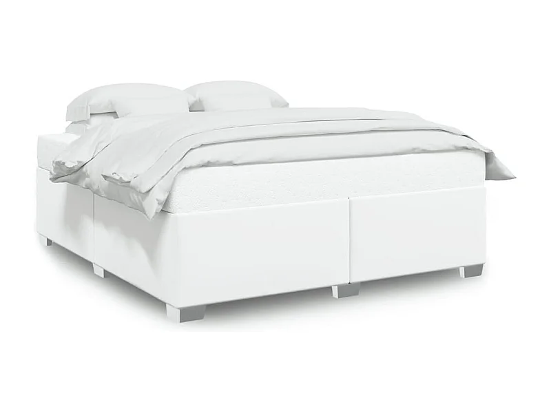 Bedframe kunstleer wit 200x200 cm BE360993