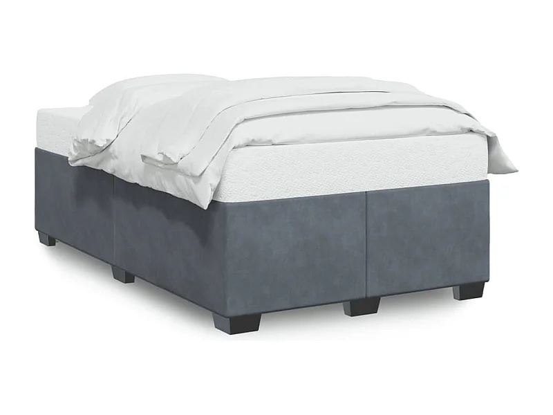 Lit adulte Gris foncé 120x200 cm Velours FR70078