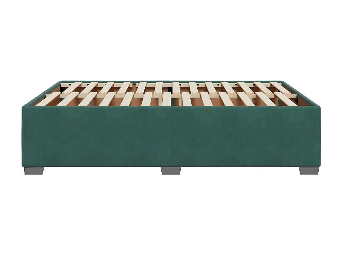 Cama para adulto - de terciopelo verde 160x200 cm ES698214