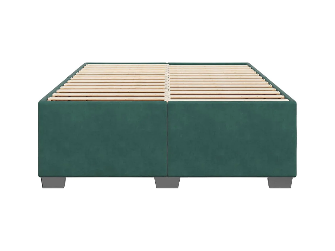 Cama para adulto - de terciopelo verde 160x200 cm ES698214