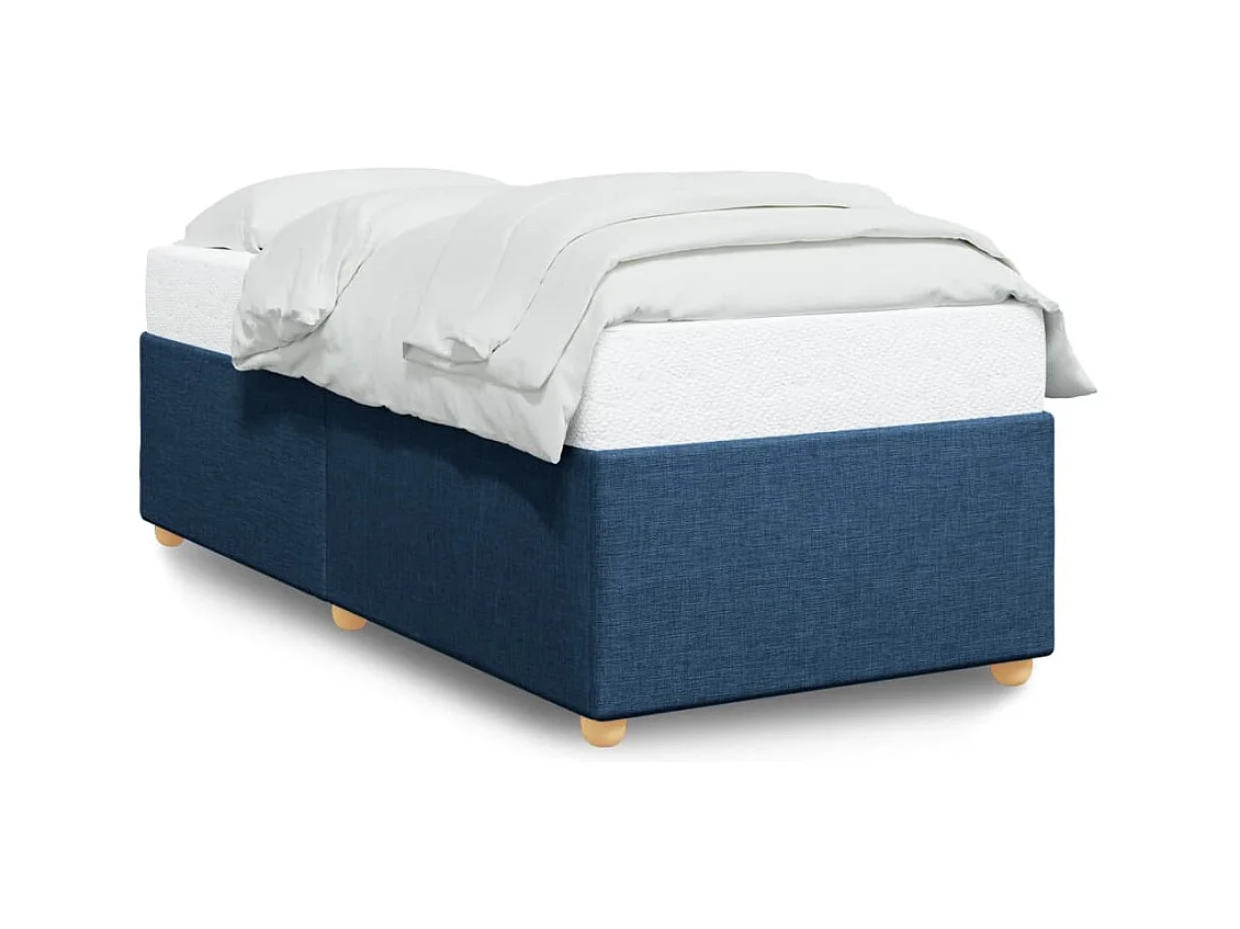 Lit adulte Bleu 80x200 cm Tissu FR64586