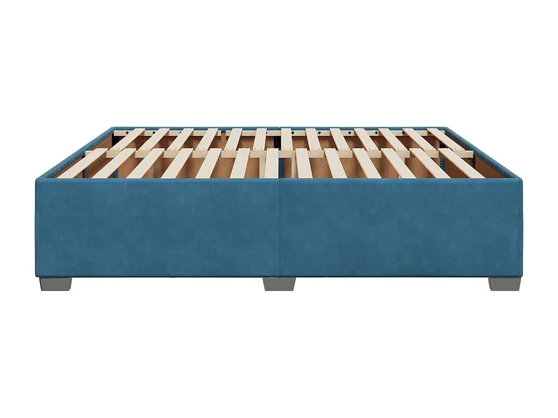 Cama - 180x200 cm veludo azul PT532229