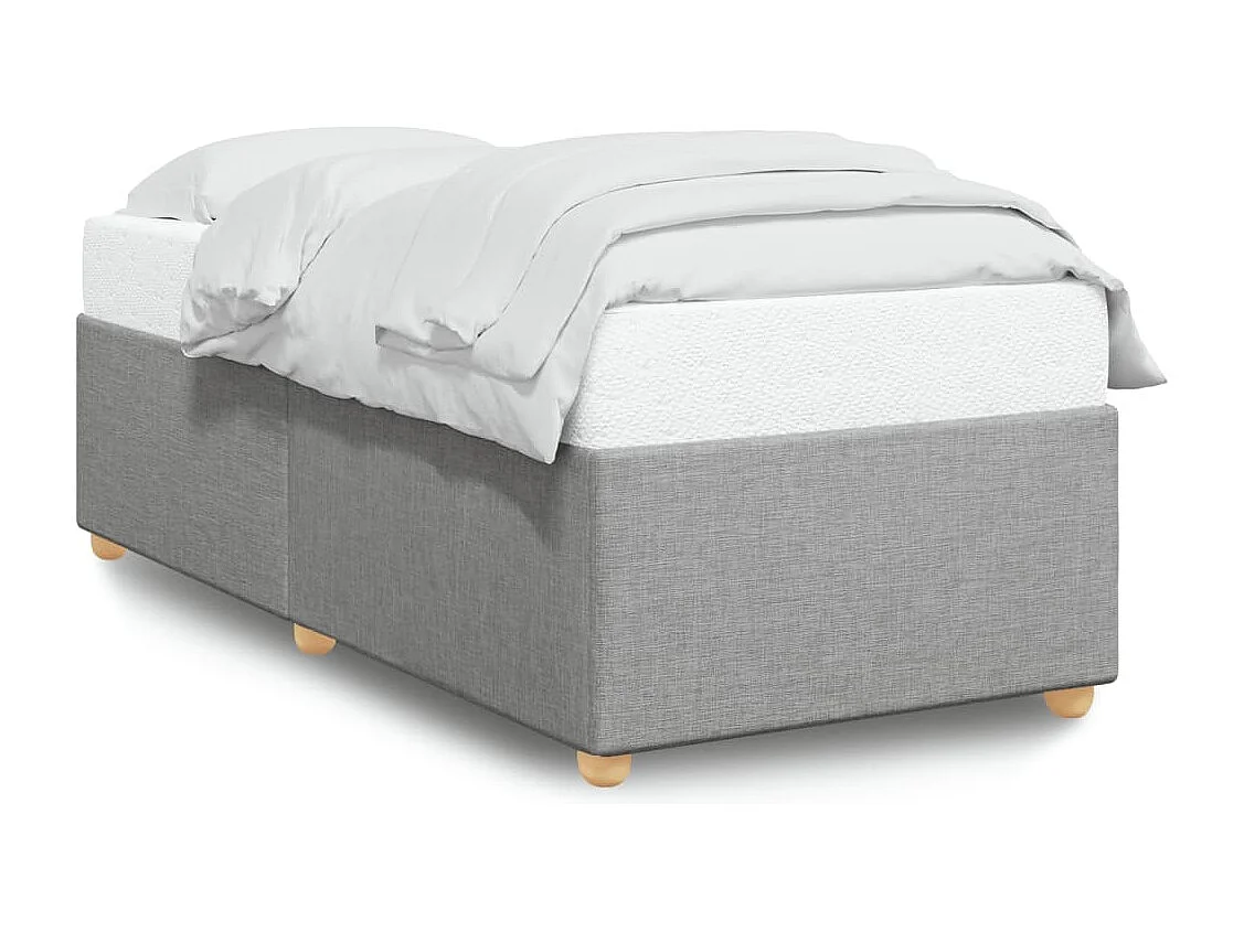 Cama - 100x200 cm tecido cinza-claro PT596800