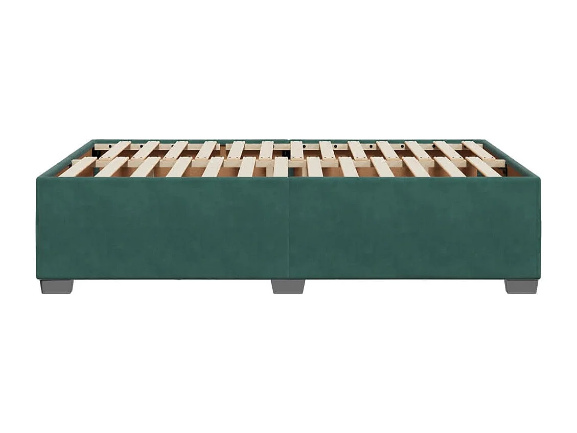 Lit adulte Vert foncé 120x200 cm Velours FR38945