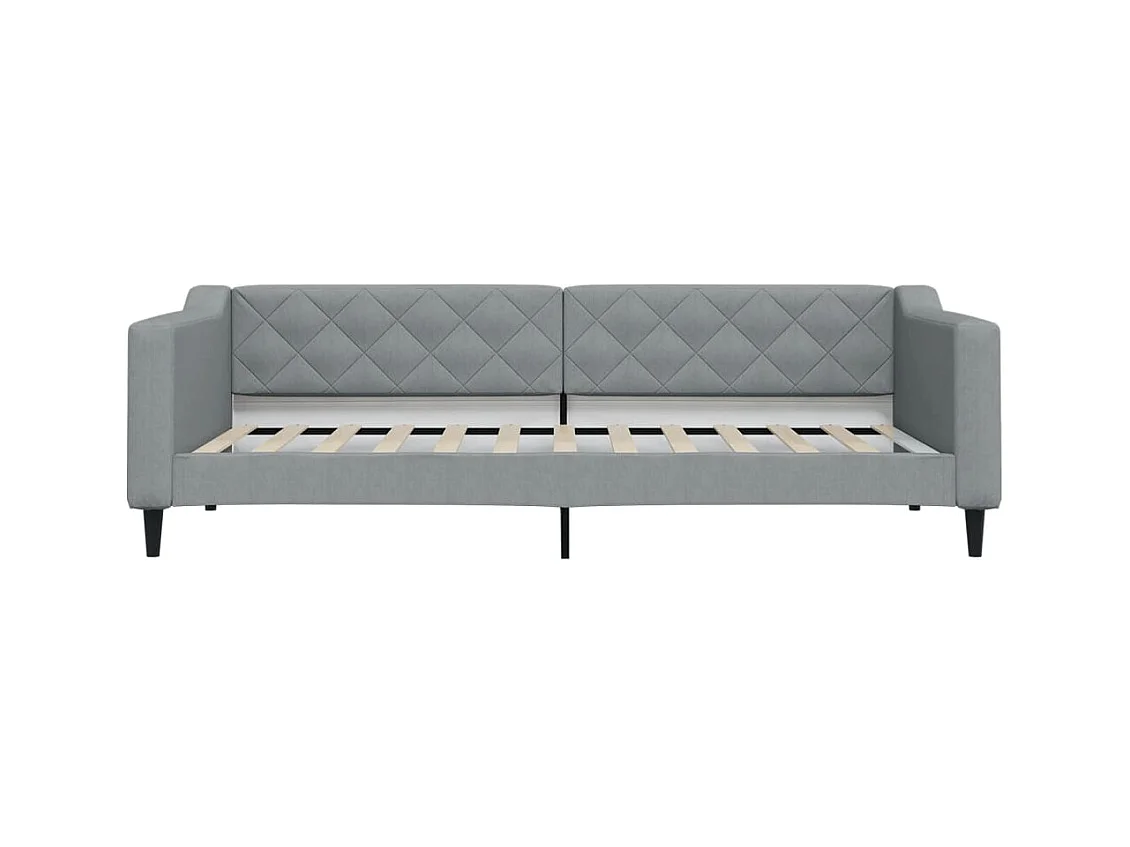 Sofá-cama 90x200 cm tecido cinzento-claro PT455256