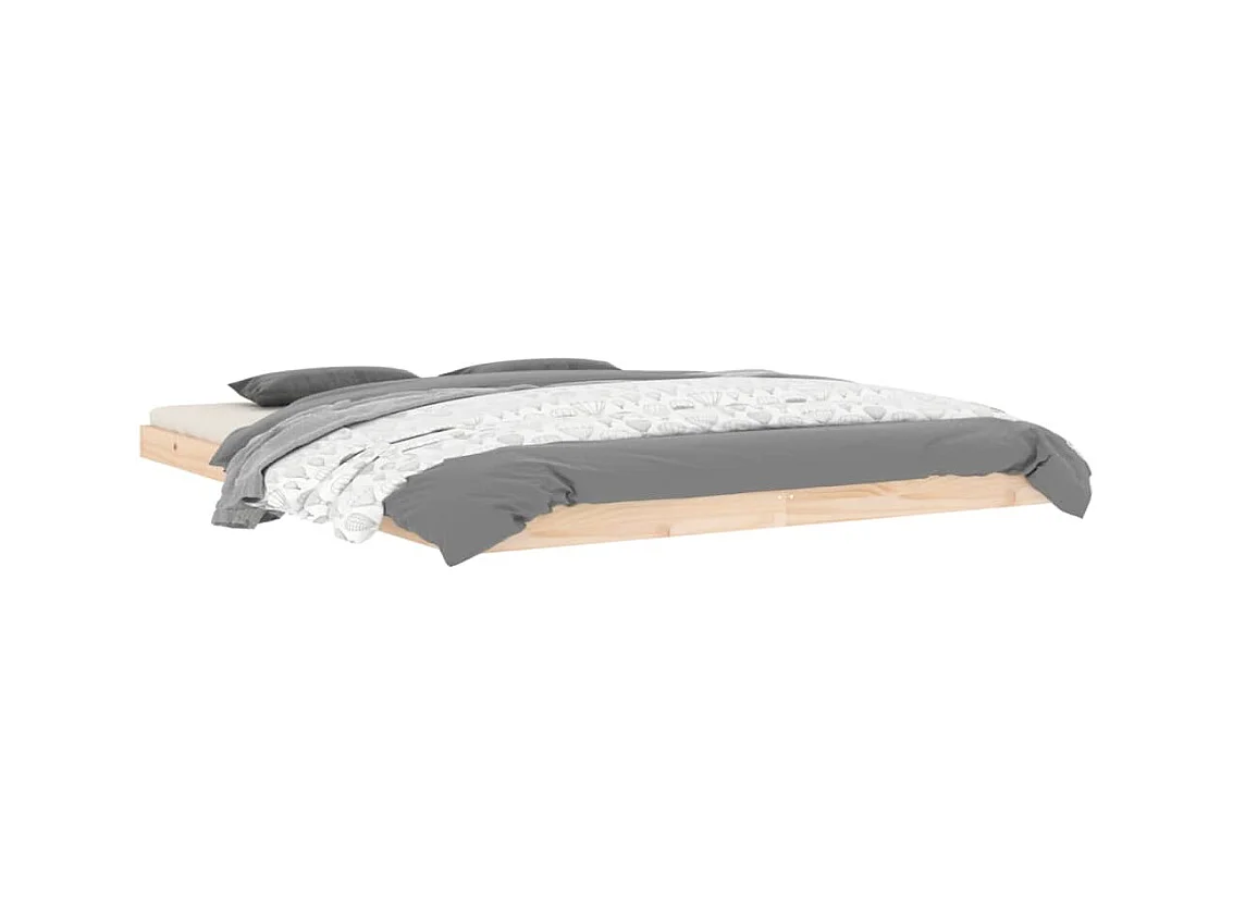 Cama - 160x200 cm madeira de pinho maciça PT468207