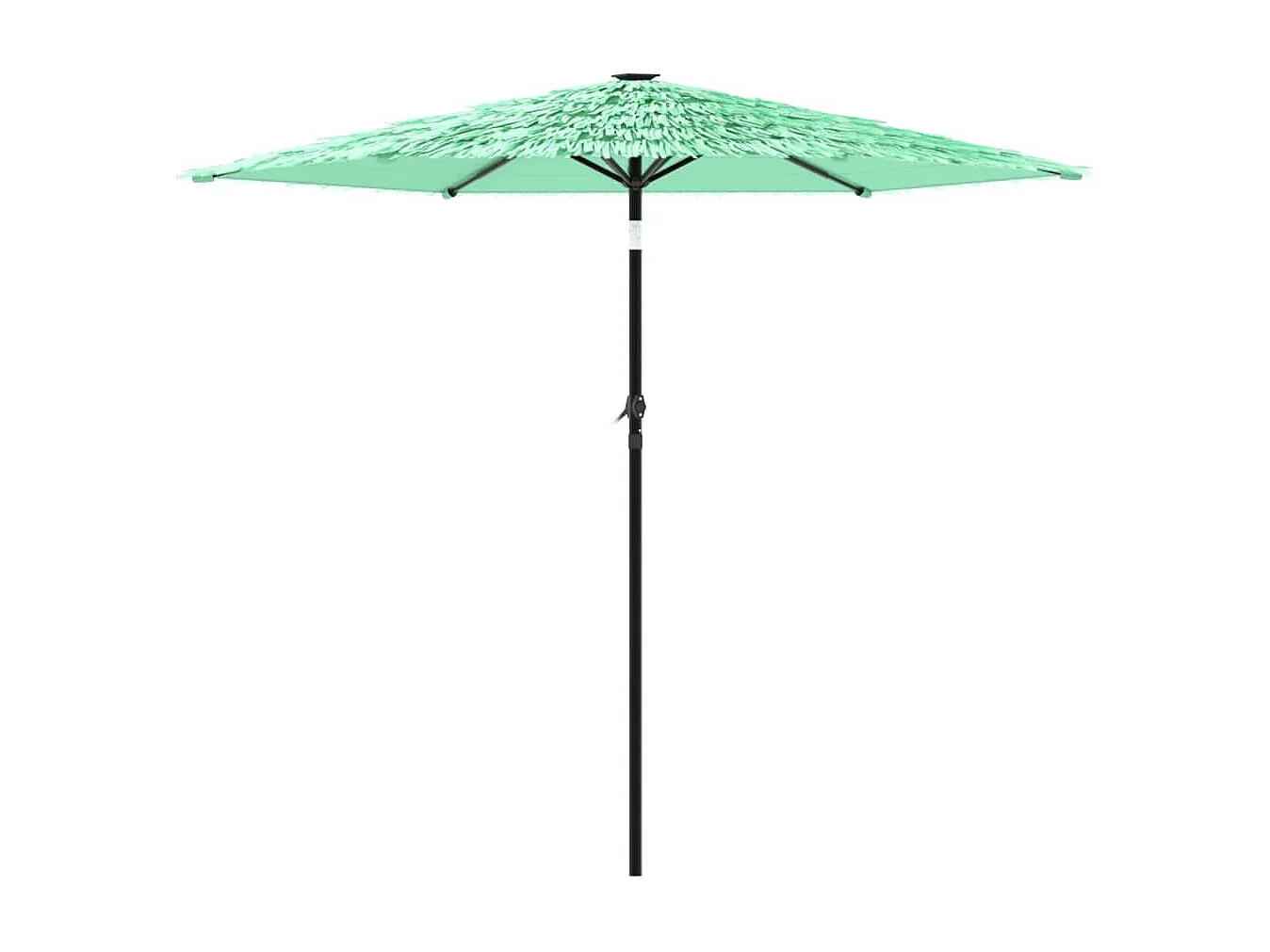 Parasol de jardin avec mât en acier vert 268x268x226 cm FR68136