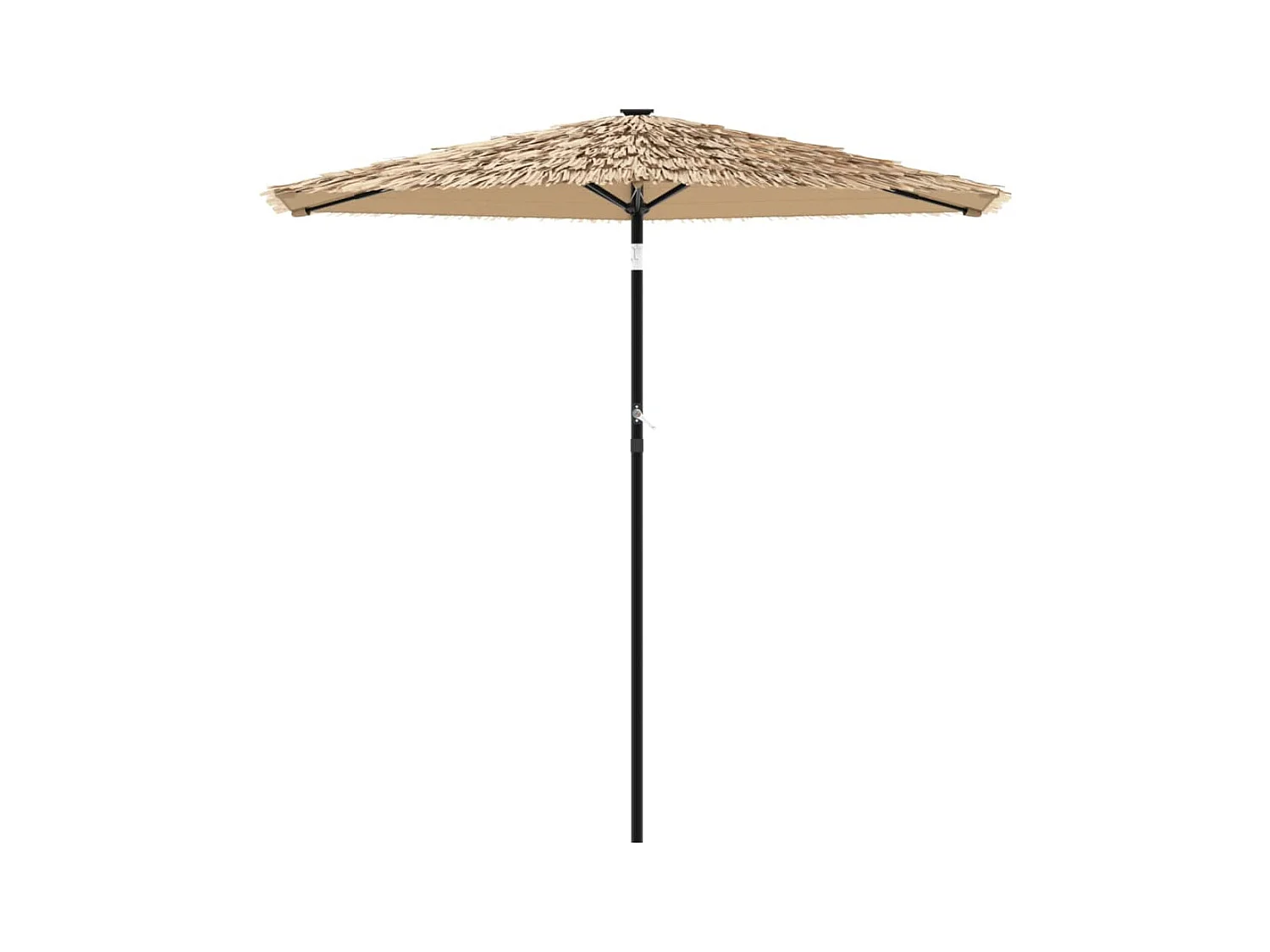 Parasol de jardin avec mât en acier marron 223x223x213 cm FR48166