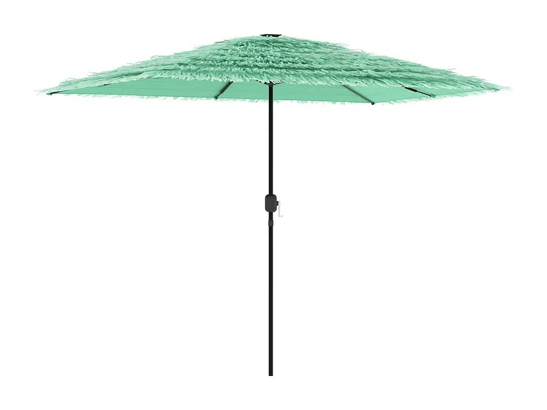 Parasol de jardin avec mât en acier vert 300x200x250 cm FR11582