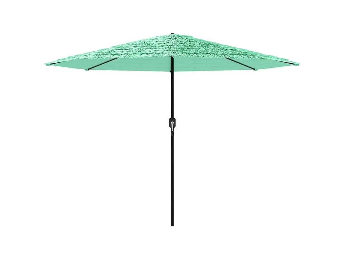 Parasol de jardin avec mât en acier vert 388x388x248 cm FR49048