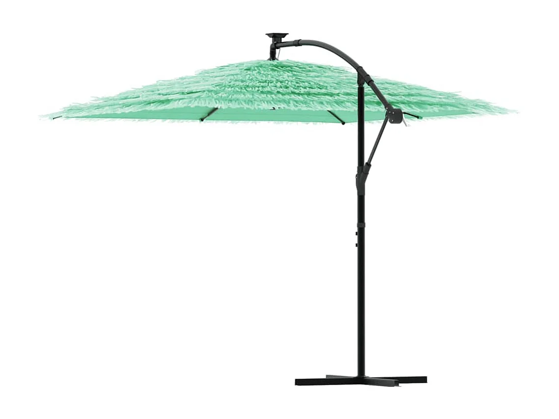 Parasol de jardin avec mât en acier vert 269x269x235 cm FR11120