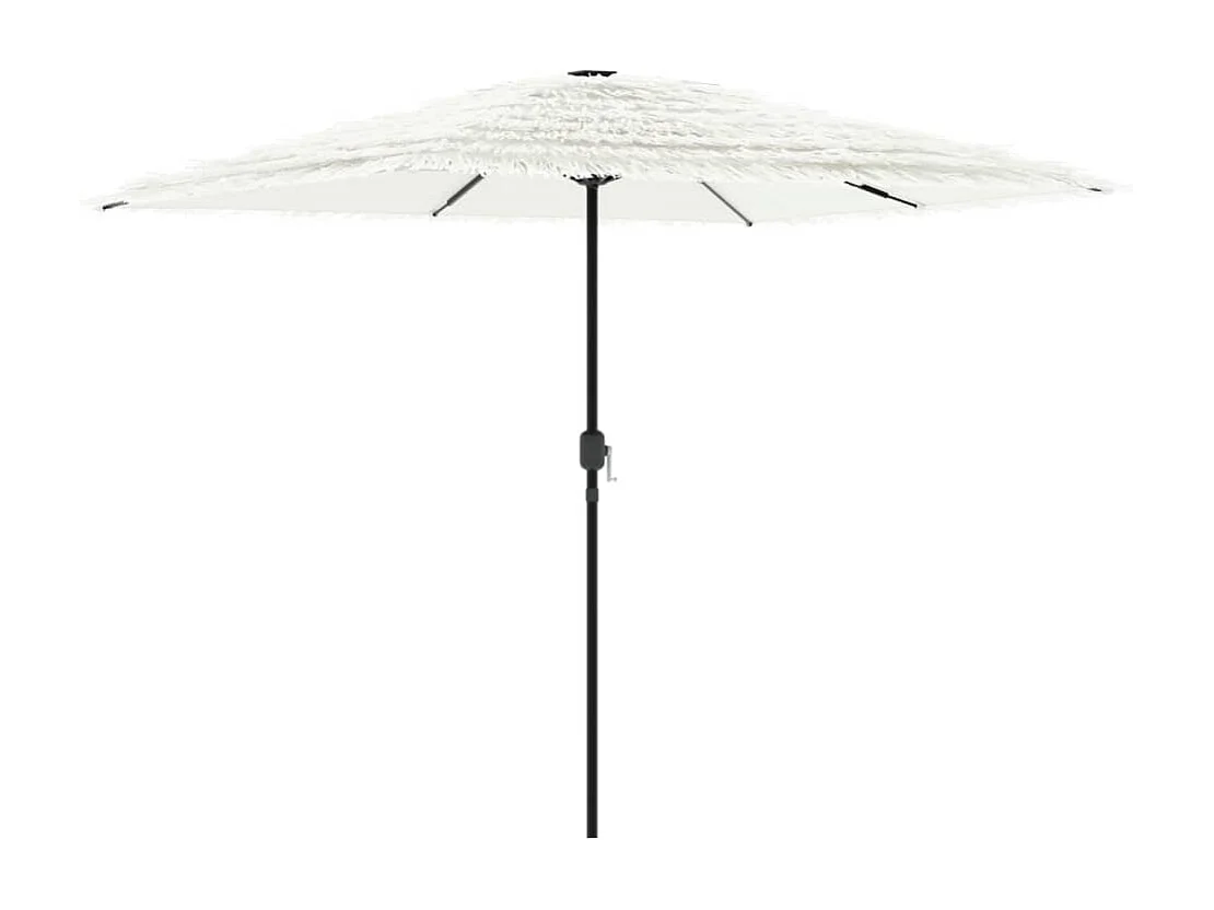 Guarda-sol de jardim com poste de aço 248x248x248 cm branco PT568318