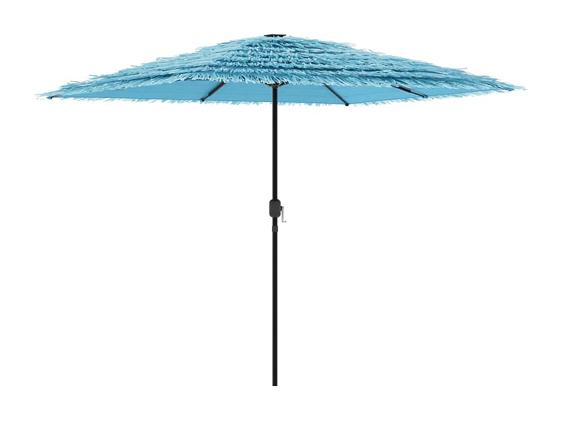 Parasol de jardin avec mât en acier bleu 248x248x248 cm FR87165