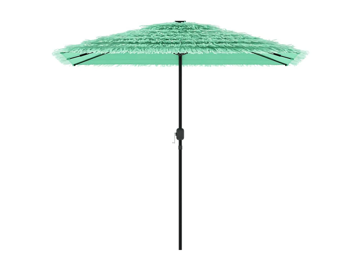 Sombrilla de jardín con poste de acero verde 248x248x248 cm ES526495