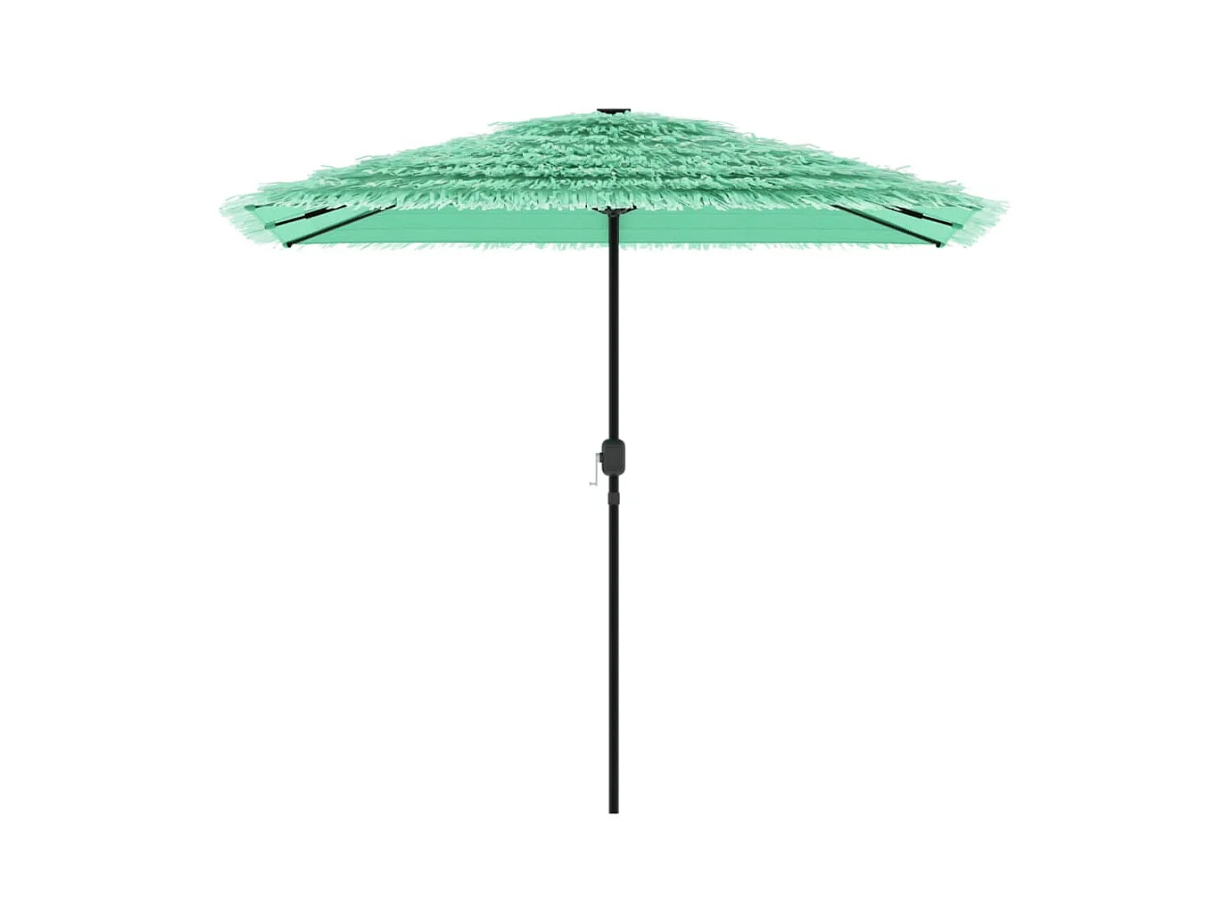 Parasol de jardin avec mât en acier vert 248x248x248 cm FR91736