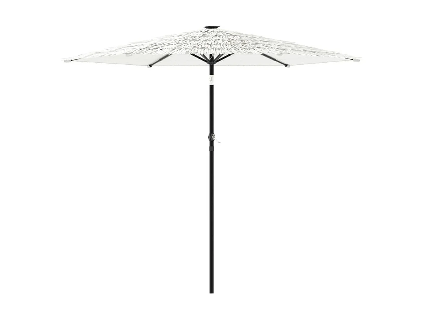 Parasol de jardin avec mât en acier blanc 268x268x226 cm FR84199