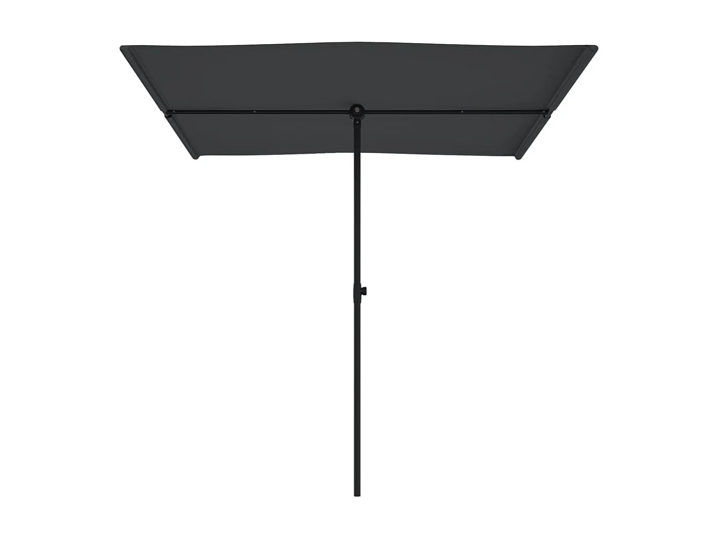 Parasol d'extérieur avec mât en aluminium 2x1,5 m Noir FR117220