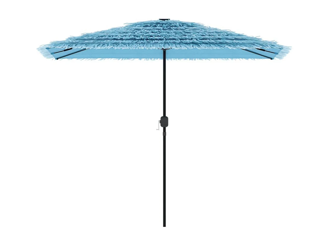 Parasol de jardin avec mât en acier bleu 300x200x250 cm FR53875