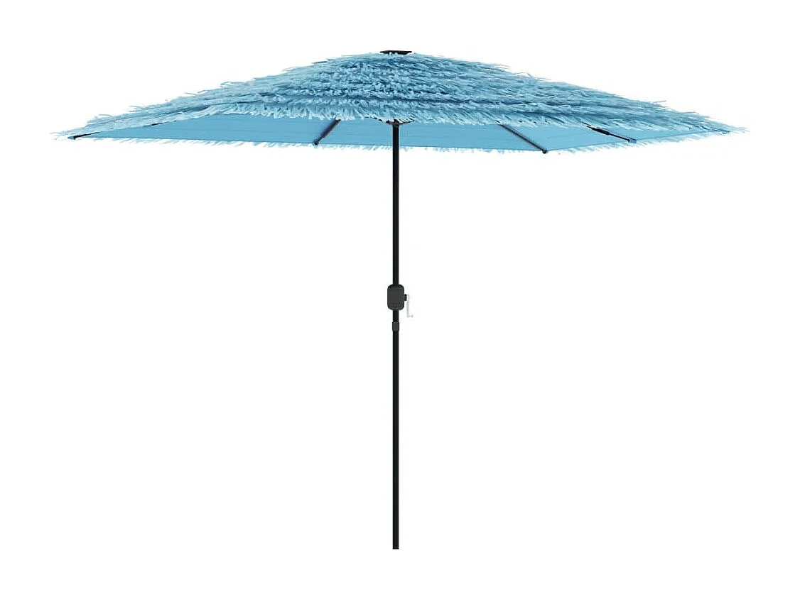 Parasol de jardin avec mât en acier bleu 300x200x250 cm FR53875