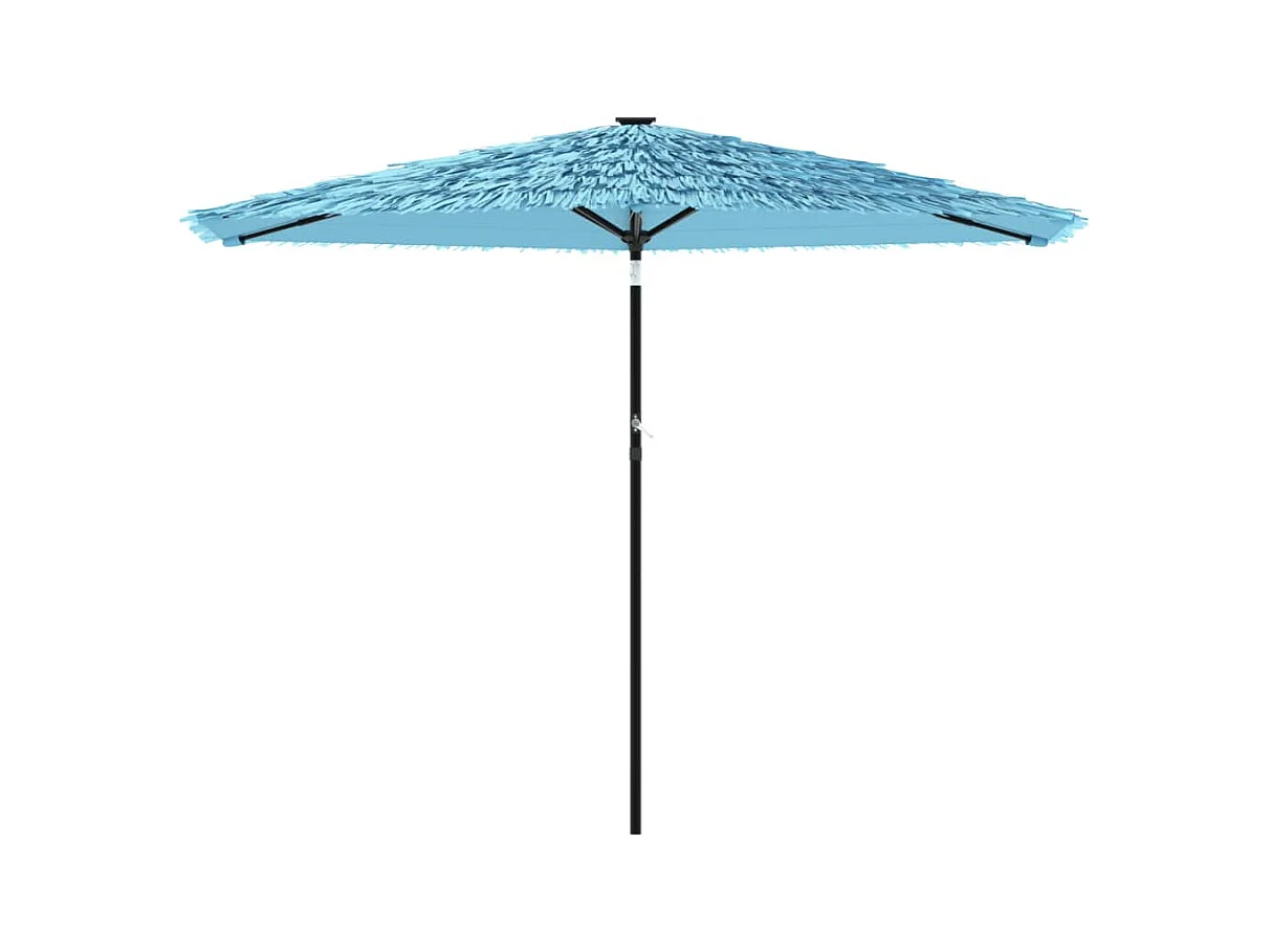 Parasol de jardin avec mât en acier bleu 288x288x225 cm FR66404