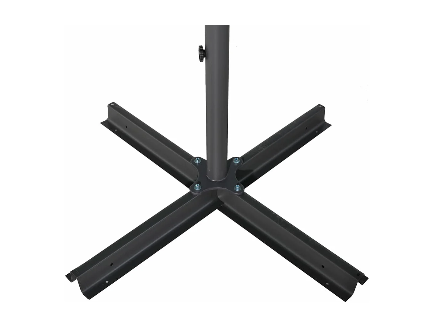 Sombrilla de jardín con palo de aluminio gris taupe 600 cm ES889010