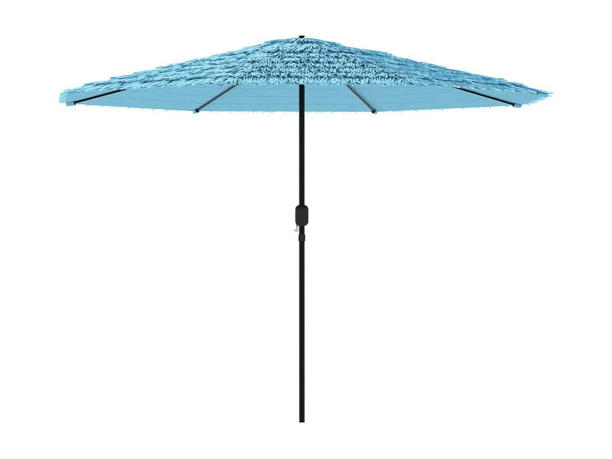 Parasol de jardin avec mât en acier bleu 388x388x248 cm FR50541
