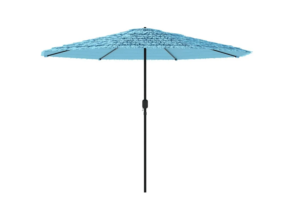 Parasol de jardin avec mât en acier bleu 388x388x248 cm FR50541