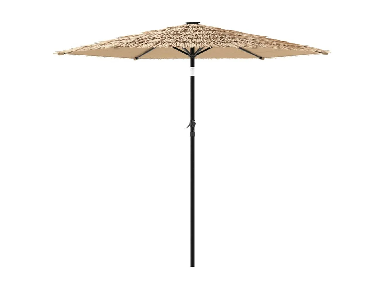 Sombrilla de jardín con poste de acero marrón 268x268x226 cm ES780599