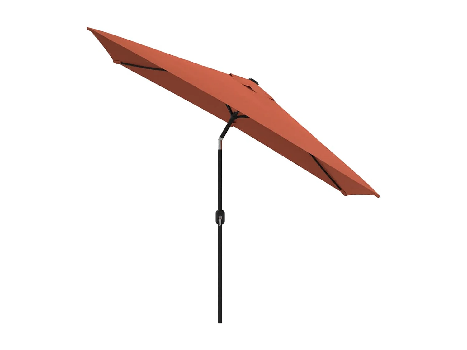 Parasol met metalen paal 300x200 cm terracotta BE657869