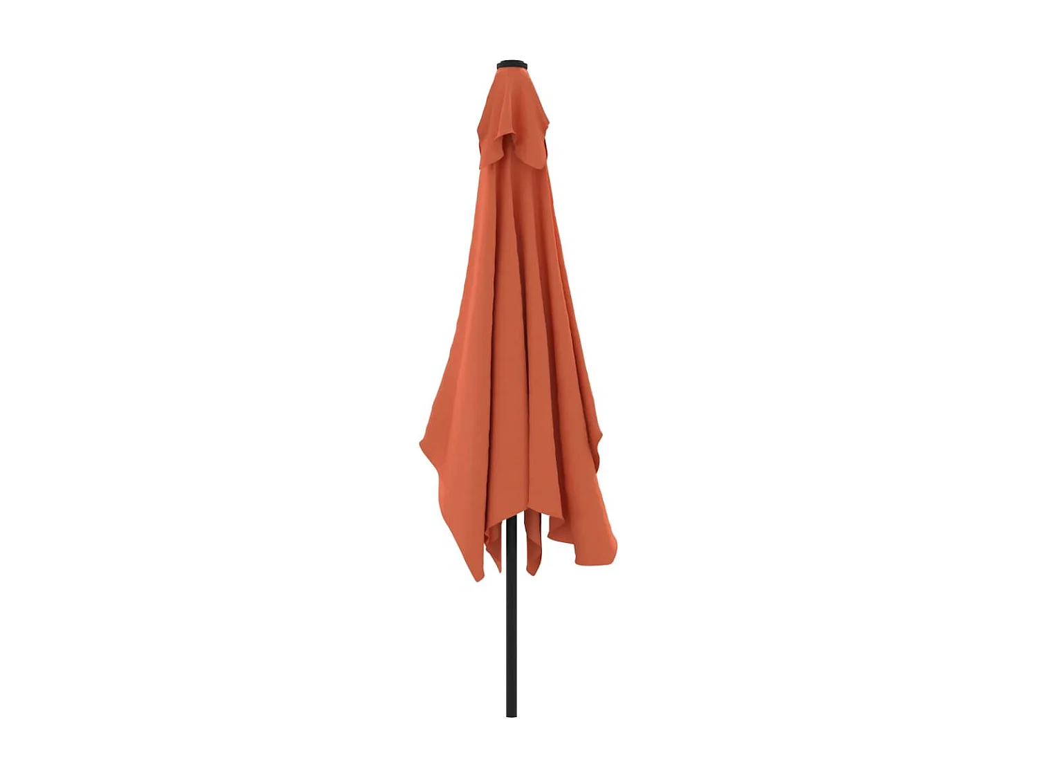 Parasol met metalen paal 300x200 cm terracotta BE657869