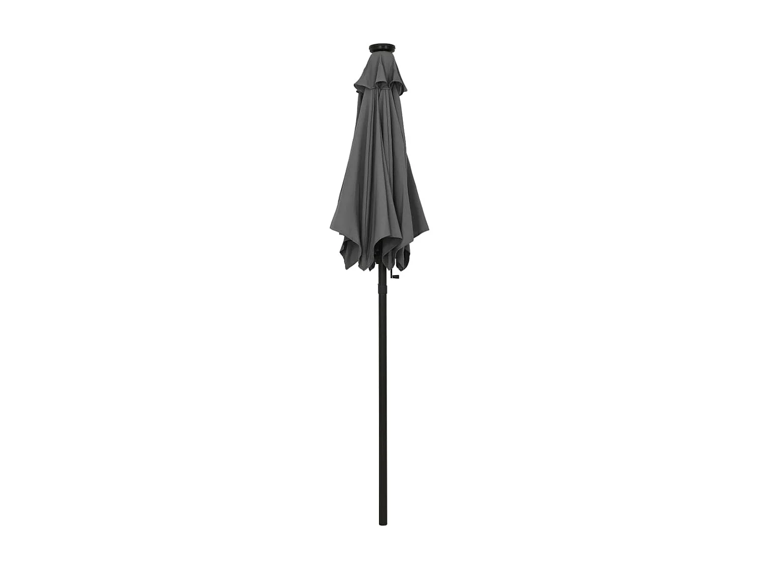Parasol avec lumières LED Anthracite 200x211 cm Aluminium FR11276