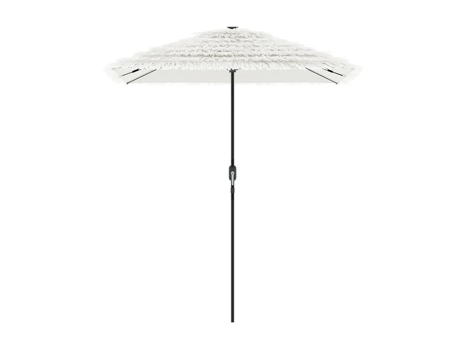 Parasol de jardin avec mât en acier blanc 300x200x250 cm FR47335