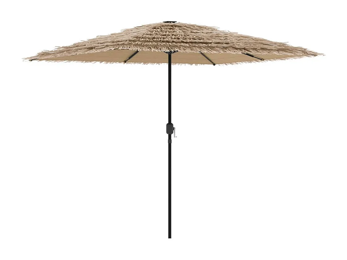 Parasol met stalen paal 248x248x248 cm bruin BE213349