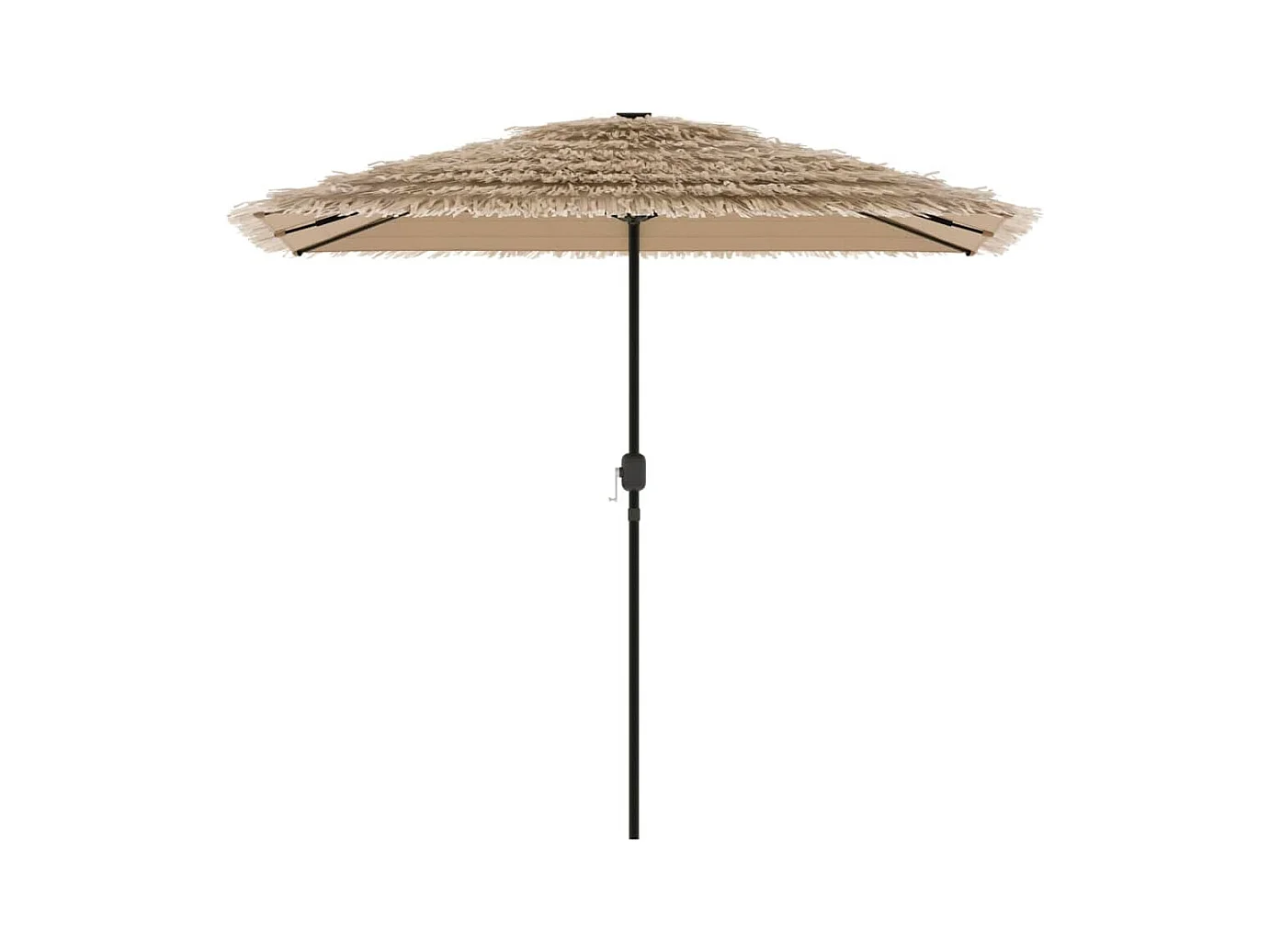 Parasol de jardin avec mât en acier marron 248x248x248 cm FR72451