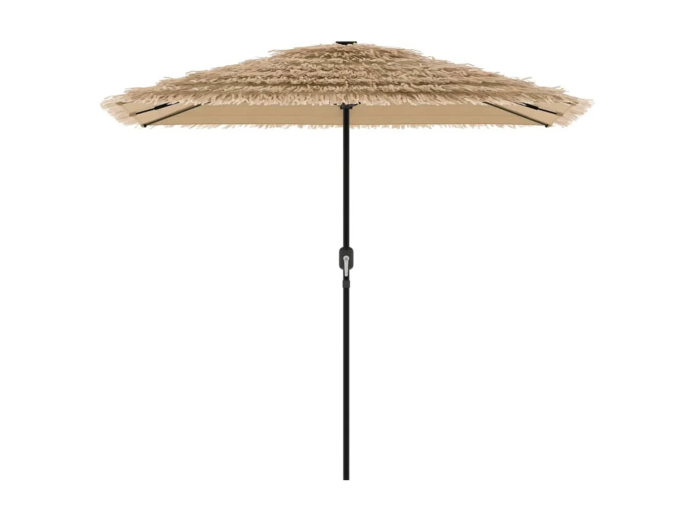 Parasol de jardin avec mât en acier marron 248x248x248 cm FR72451