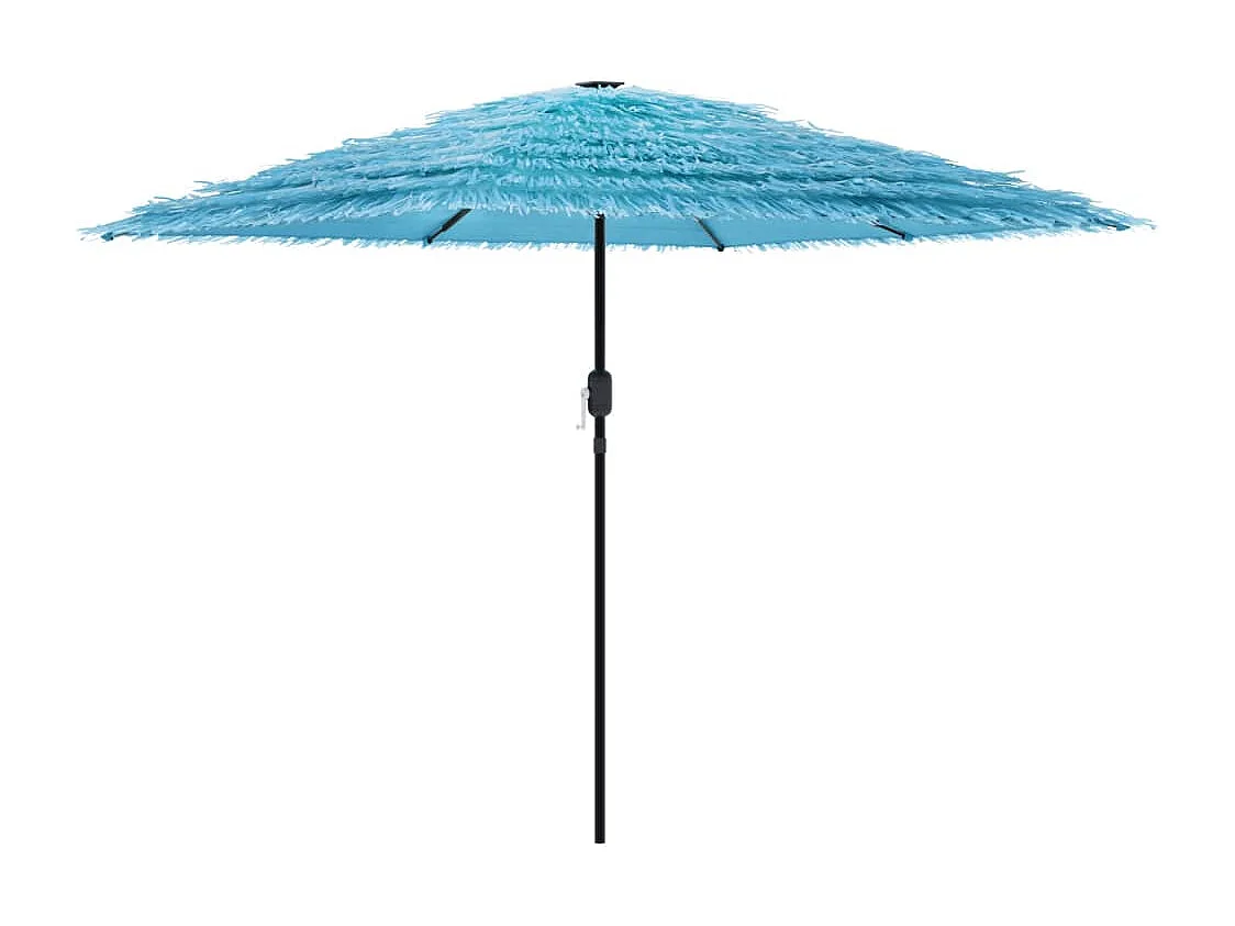 Parasol de jardin avec mât en acier bleu 223x223x213 cm FR87959