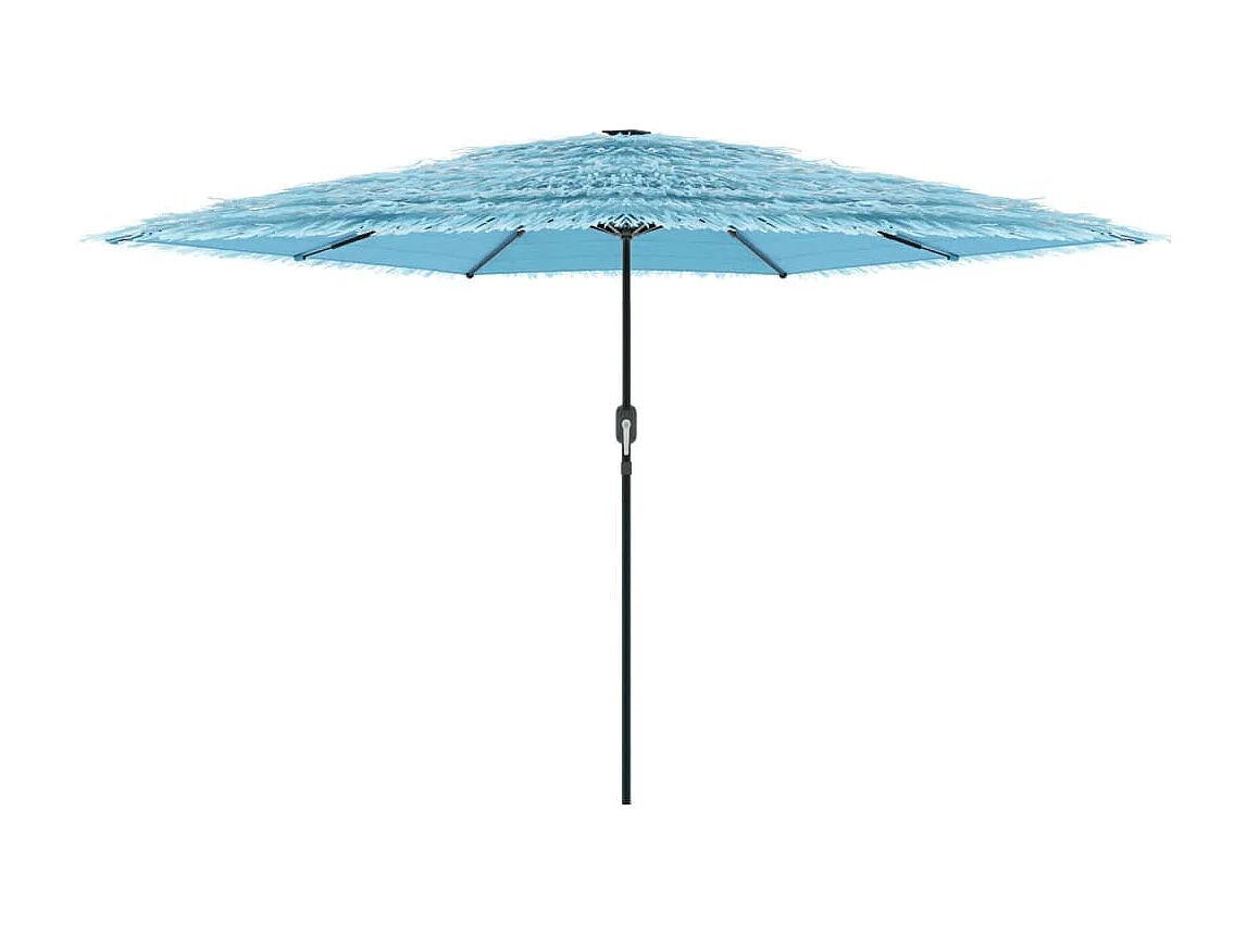 Parasol de jardin avec mât en acier bleu 223x223x213 cm FR87959