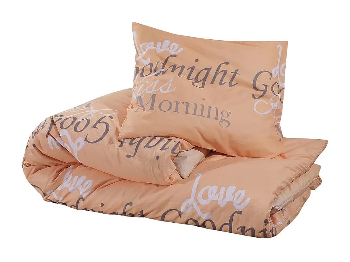 Ensemble de housse de couette rose 260x220 cm Coton FR424282