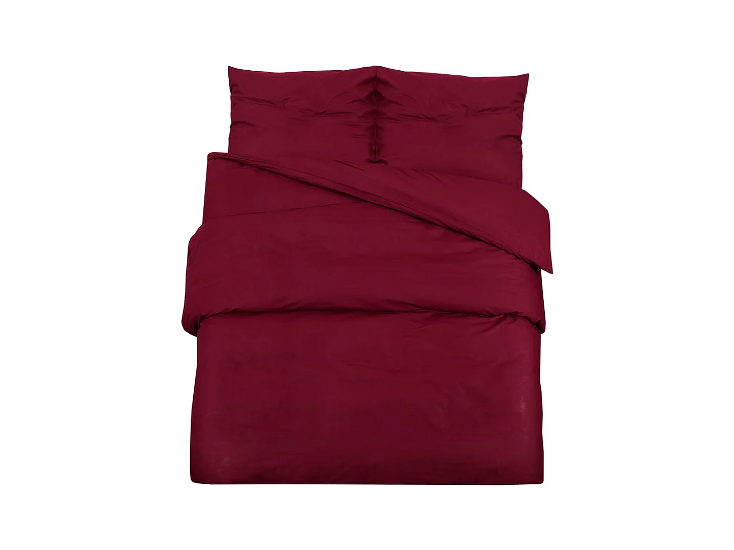 Ensemble de housse de couette Bordeaux 220x240 cm Coton FR585717