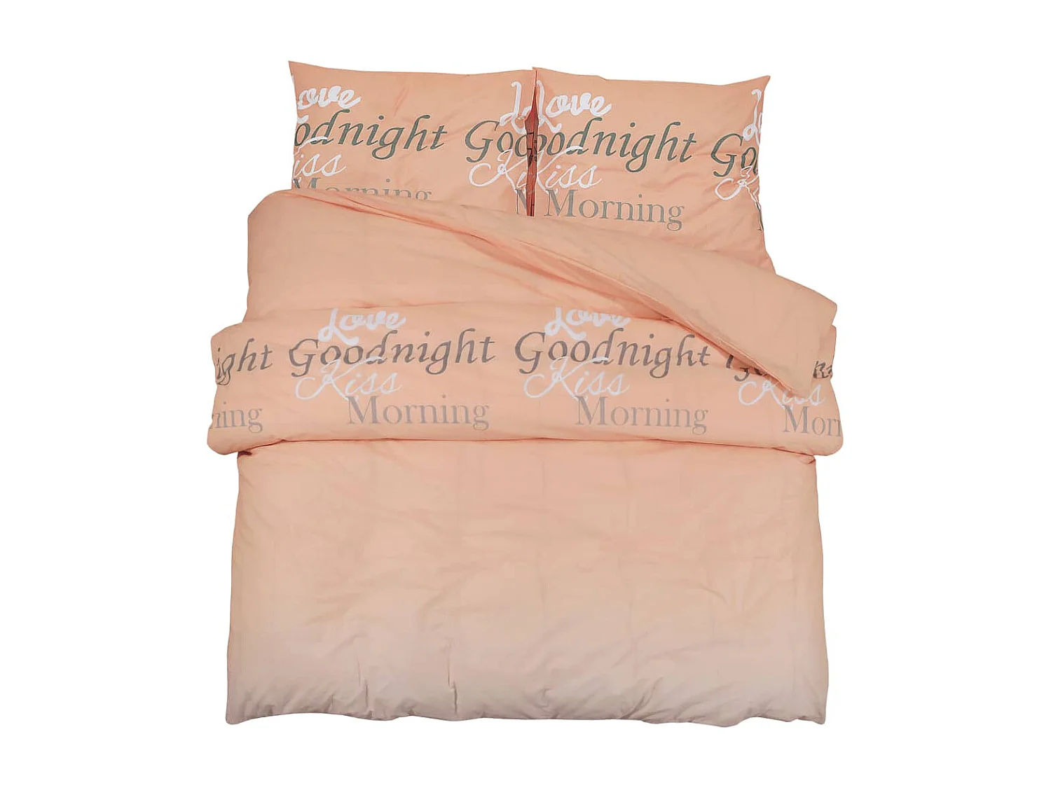 Dekbedovertrekset 140x200 cm katoen roze BE981098