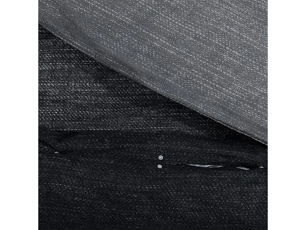 Ensemble de housse de couette gris foncé 260x220 cm Coton FR386313