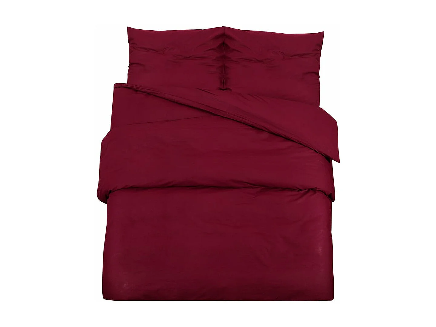 Ensemble de housse de couette Bordeaux 240x220 cm Coton FR920147