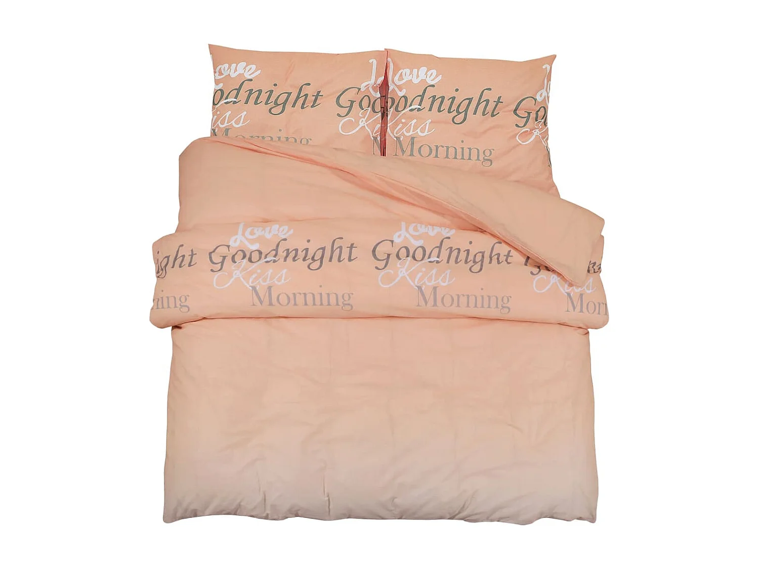 Ensemble de housse de couette rose 200x200 cm Coton FR920379